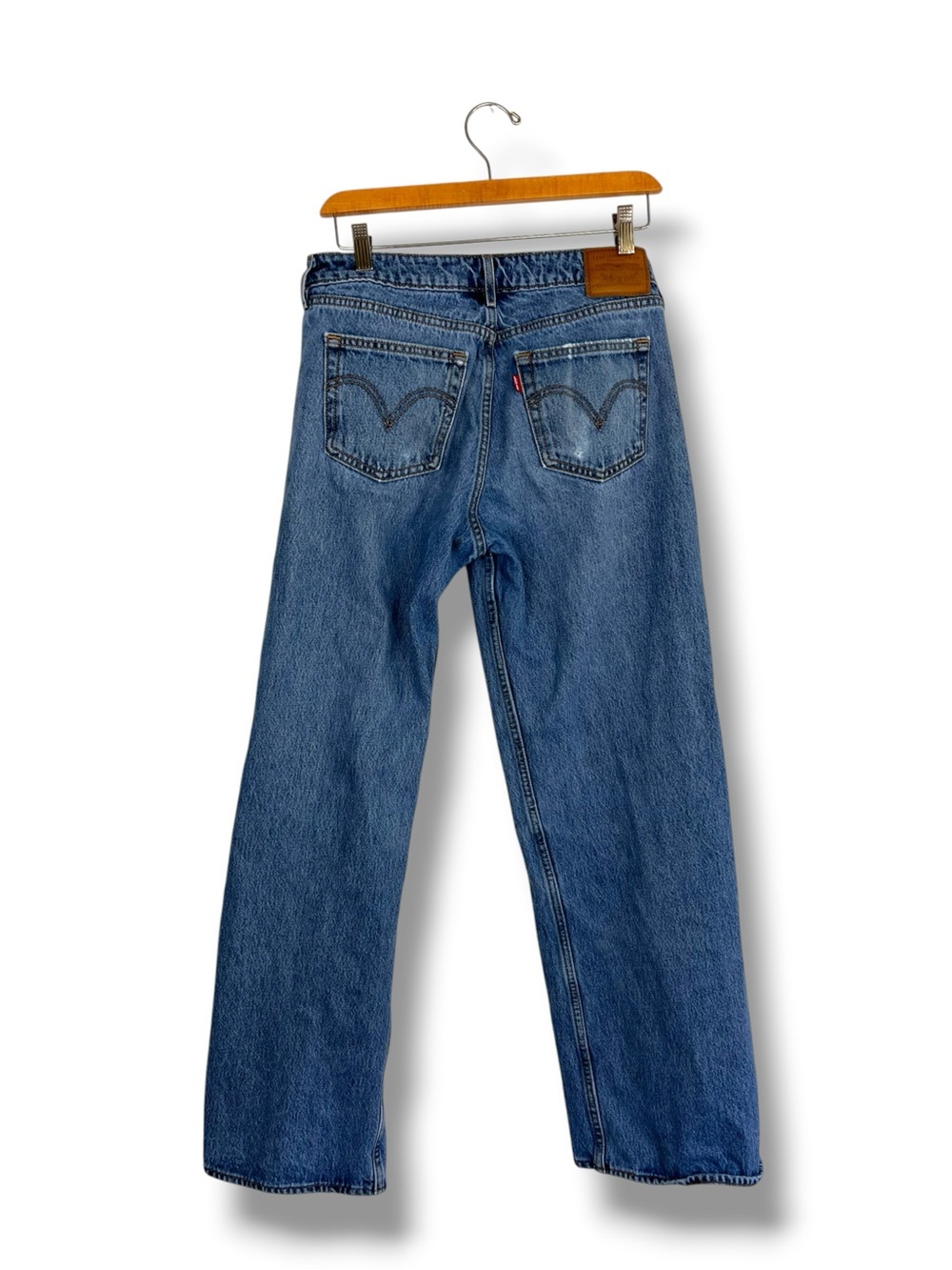 Levi’s Low Loose Jeans Women’s 28x32 Medium Wash Low Rise Baggy Wide Leg - Picture 9 of 11
